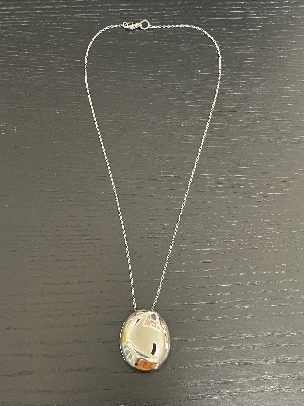 1970s Vintage Stephen B. Solid Perfume Necklace - Silver-Tone
Pendant